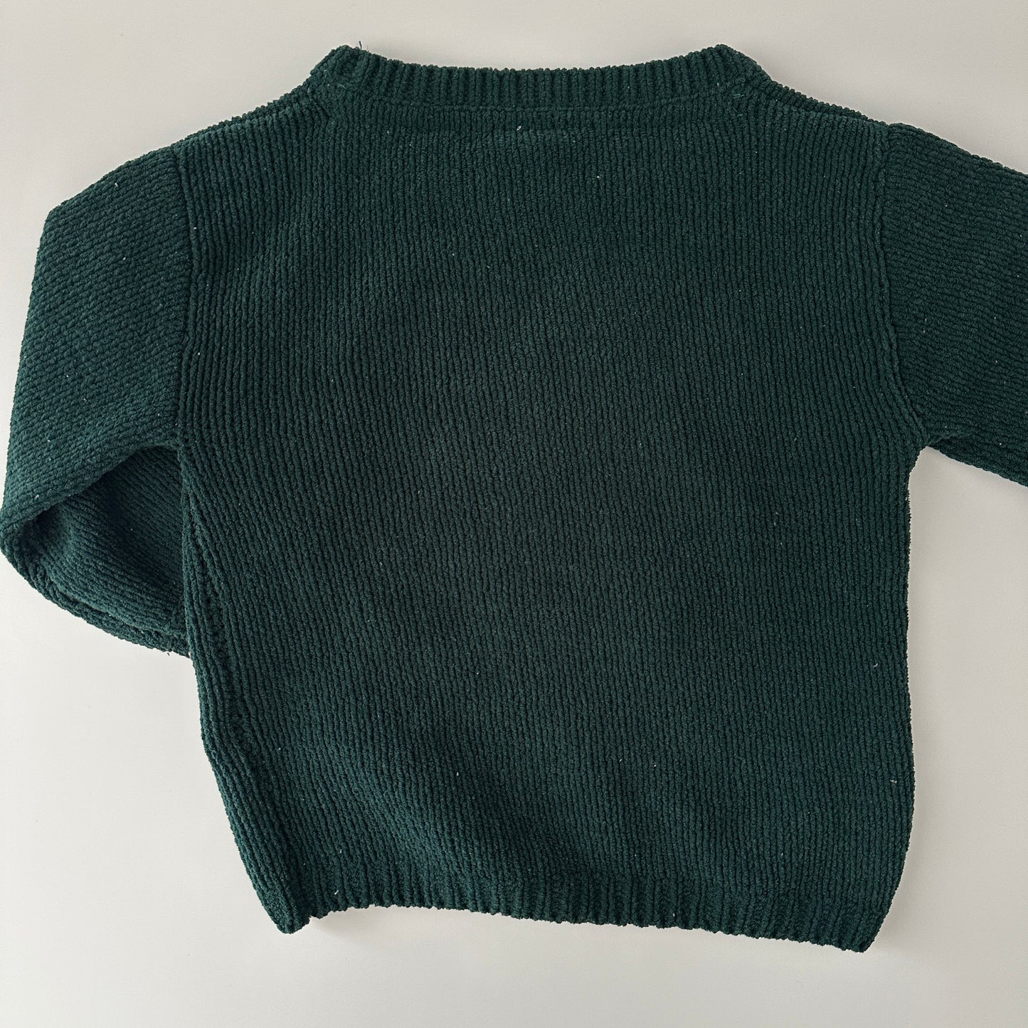Hello Kitty Chenille Pullover Dunkelgrün Gr. 92