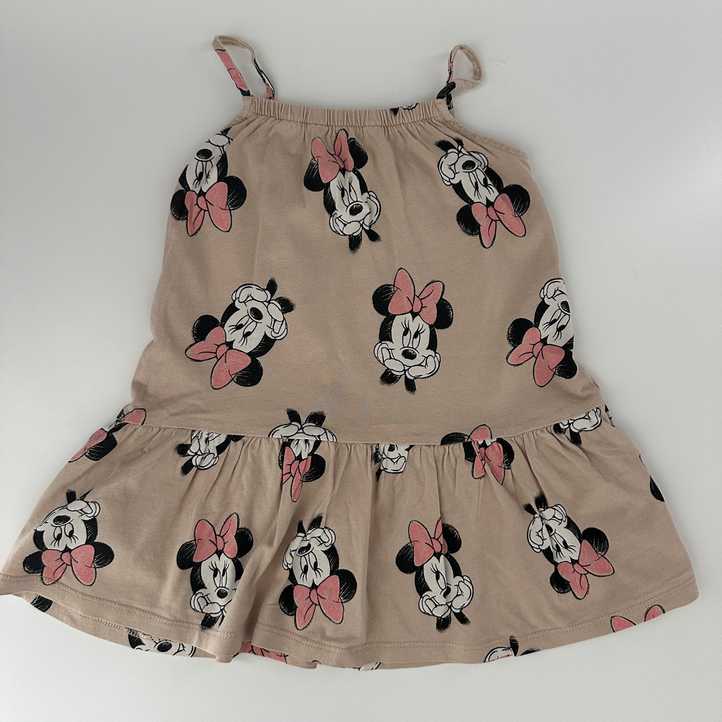 Disney Minnie Mouse Sommerkleid Beige Gr. 92/98 – Allover Print