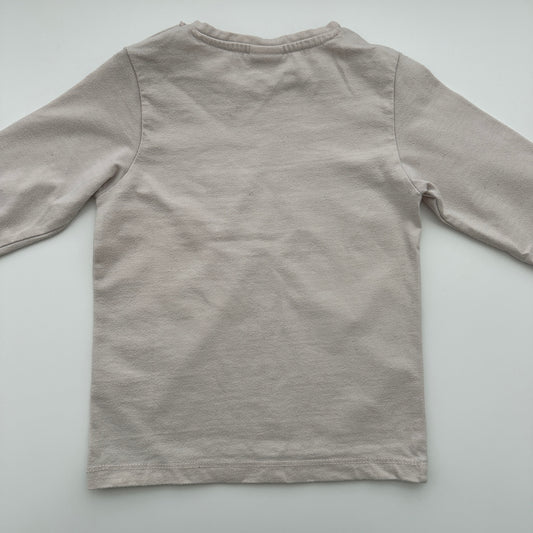 Smile Langarmshirt Schmetterling Rosa Gr. 92