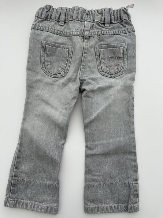 Disney at C&A Jeans Grau mit Stickerei Gr. 86