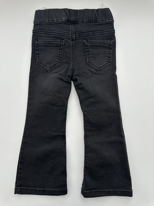 C&A Jeggings Schwarz mit Wendepailletten-Herzen Gr. 92