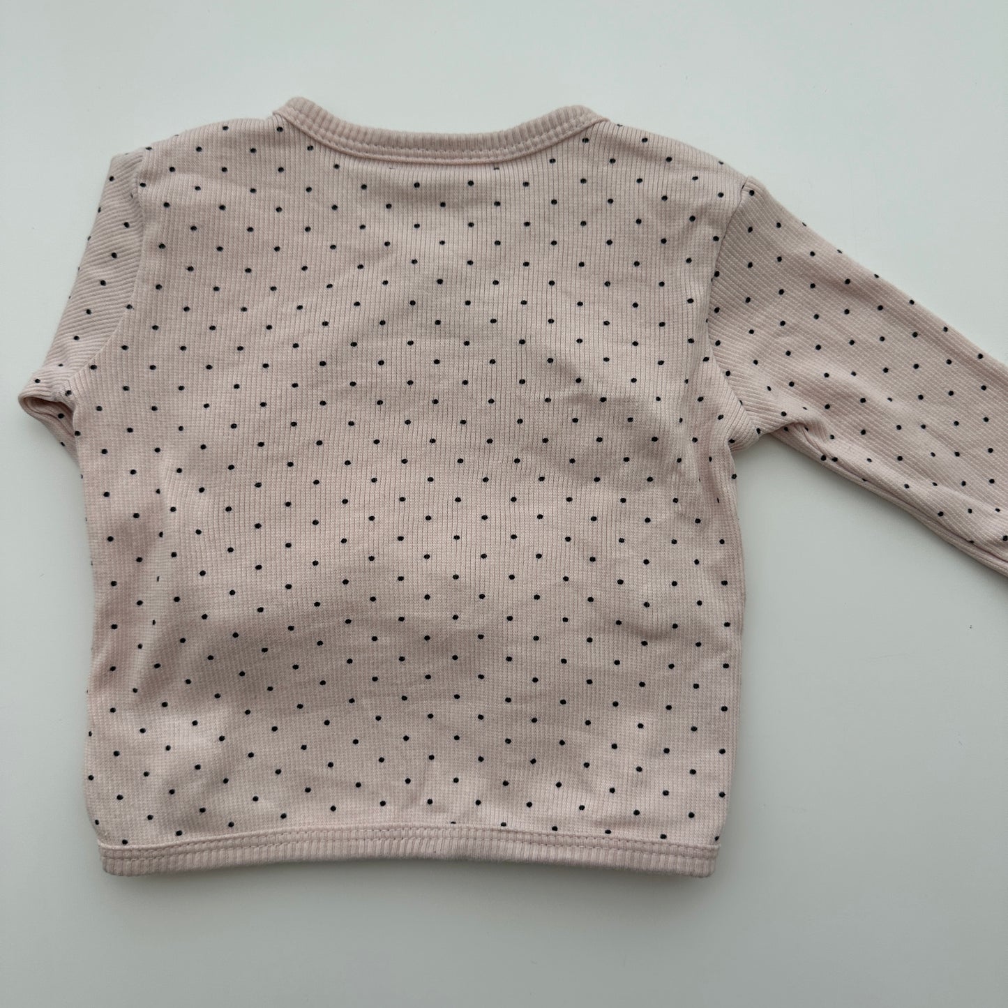 Feetje Wickelshirt Rosa mit schwarzen Punkten Gr. 56