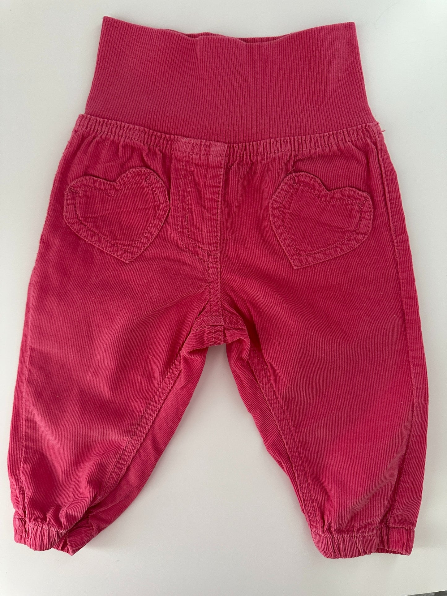 Baby Hose Pink Cord mit Herz Gr. 68 | lupilu | MiniMoments