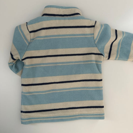 Baby Fleecejacke Boy Smile Blau Gestreift Gr. 80