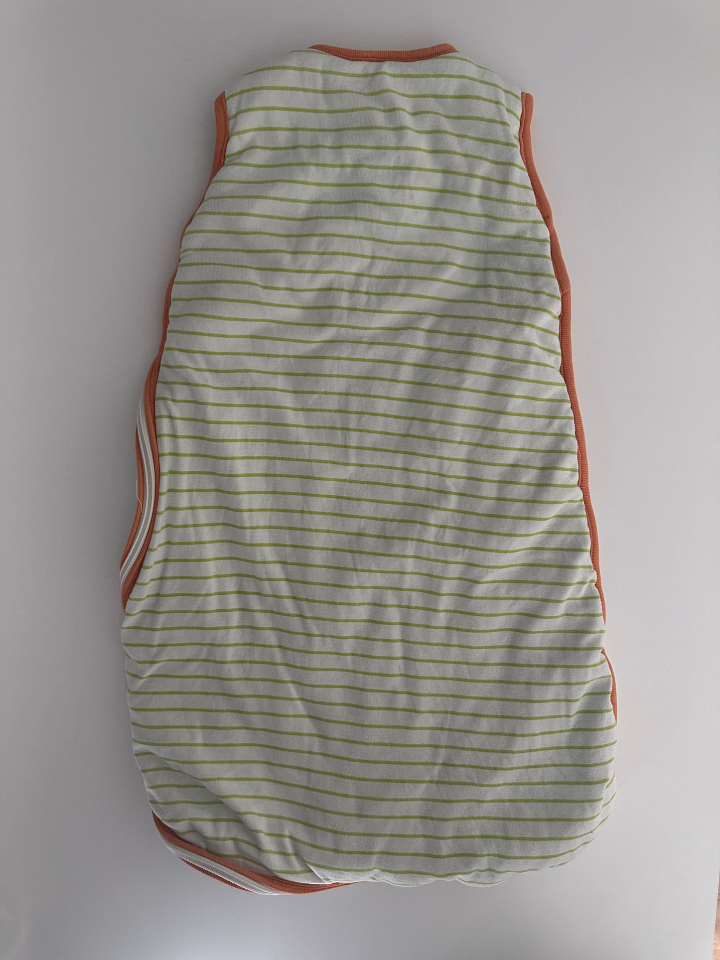 Baby Schlafsack Wendeschlafsack Gr. 62–74 Gestreift Blau Grün