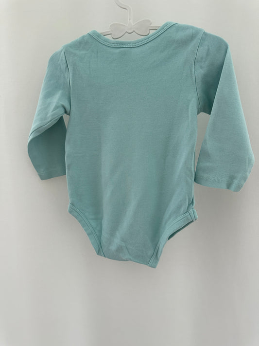 Body langarm mit Regenbogen Gr. 74