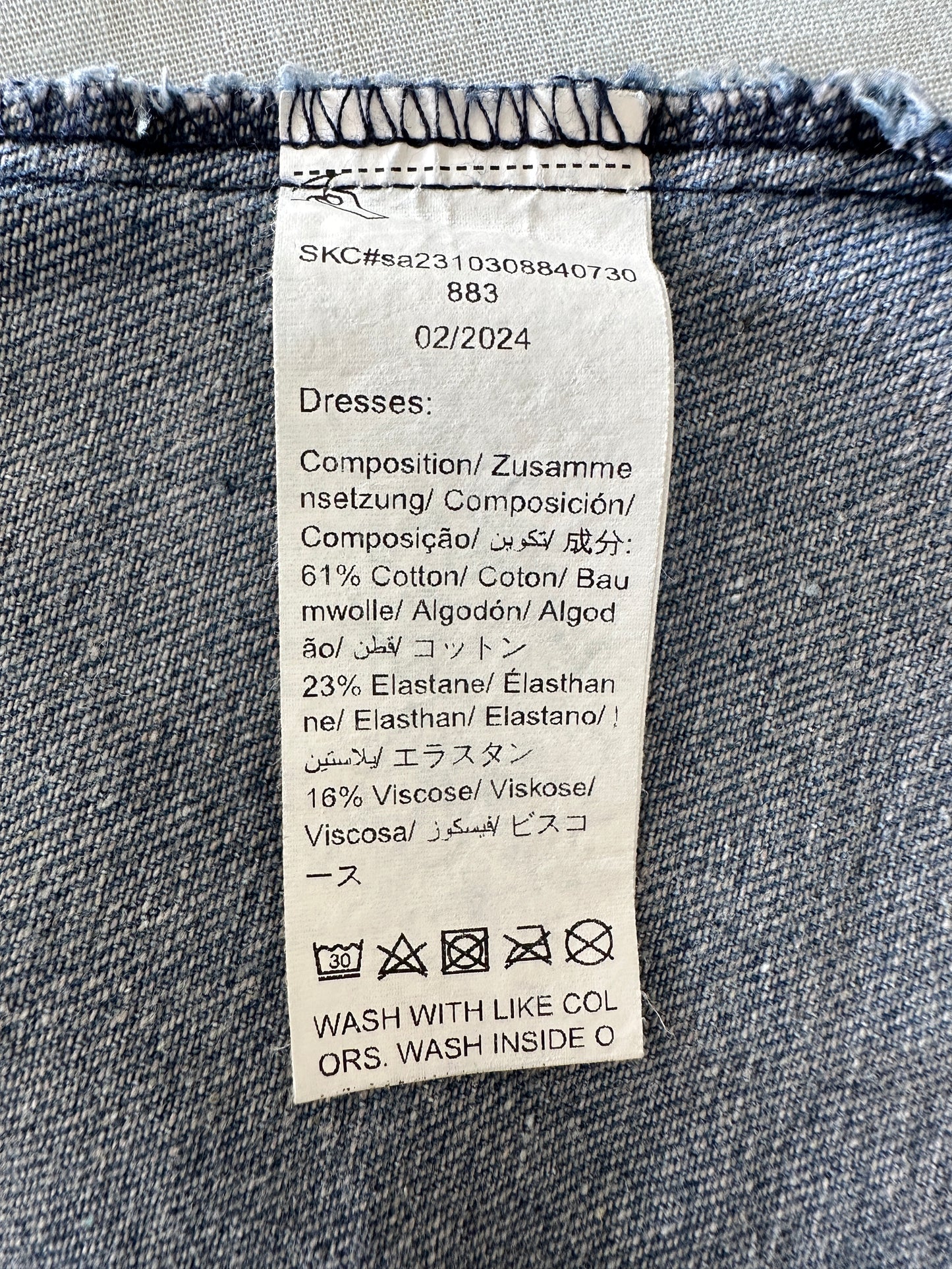 Jeans Latzhose mit Teddy