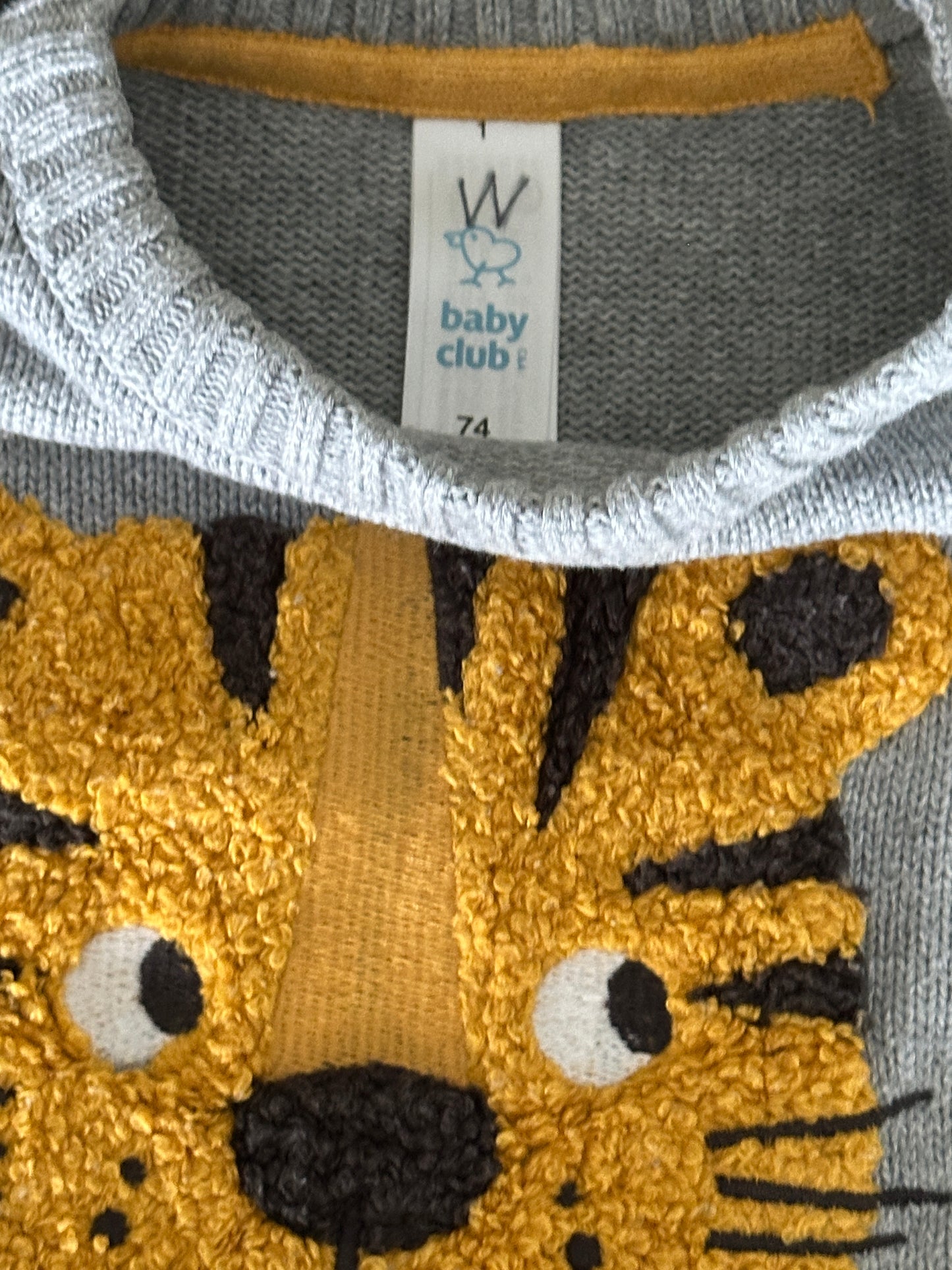 Pullover mit Tiger Gr. 74