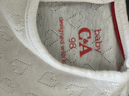 Pullover mit Herzen Gr. 98