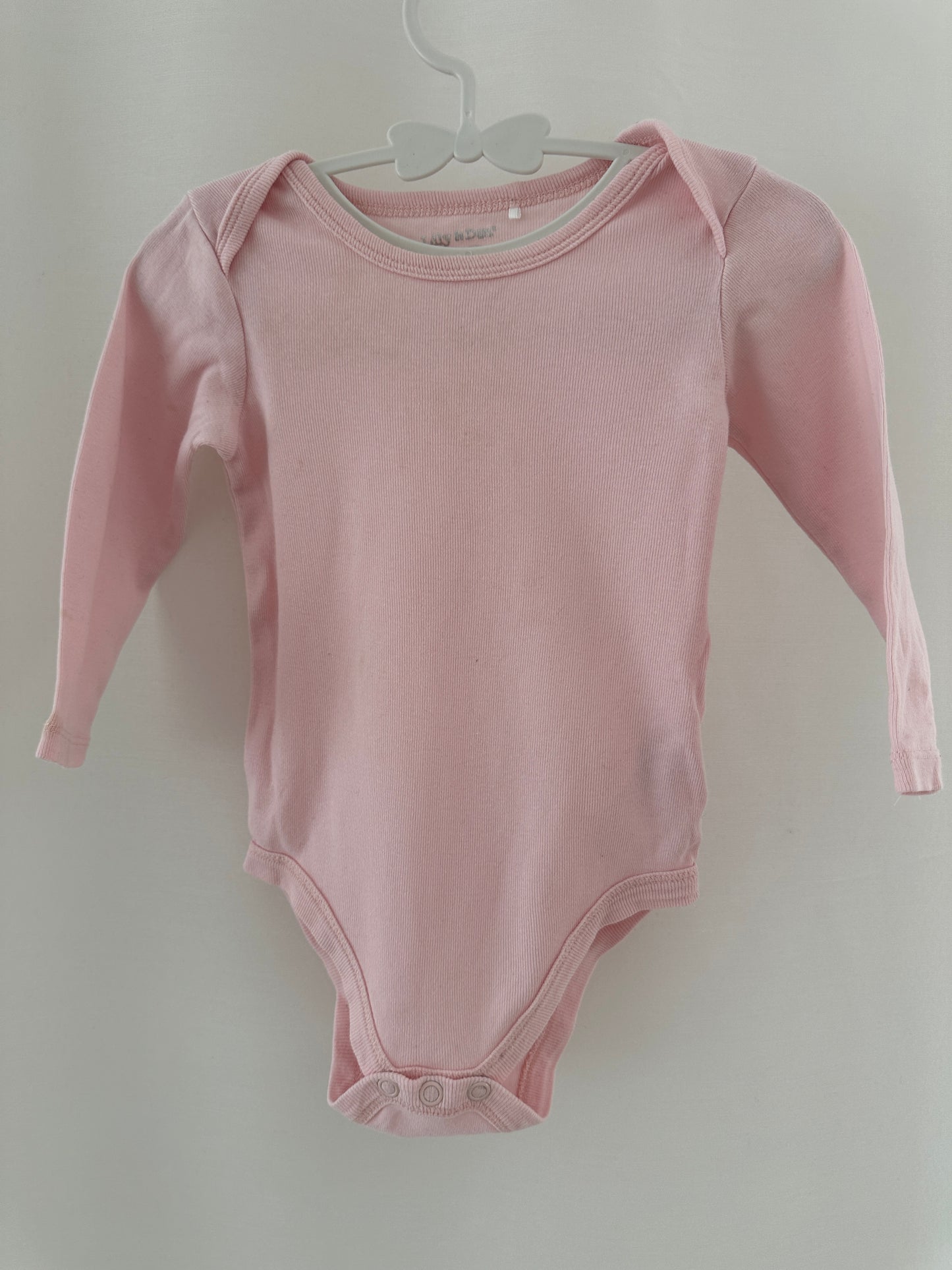 Langarmbody rosa Gr. 74/80