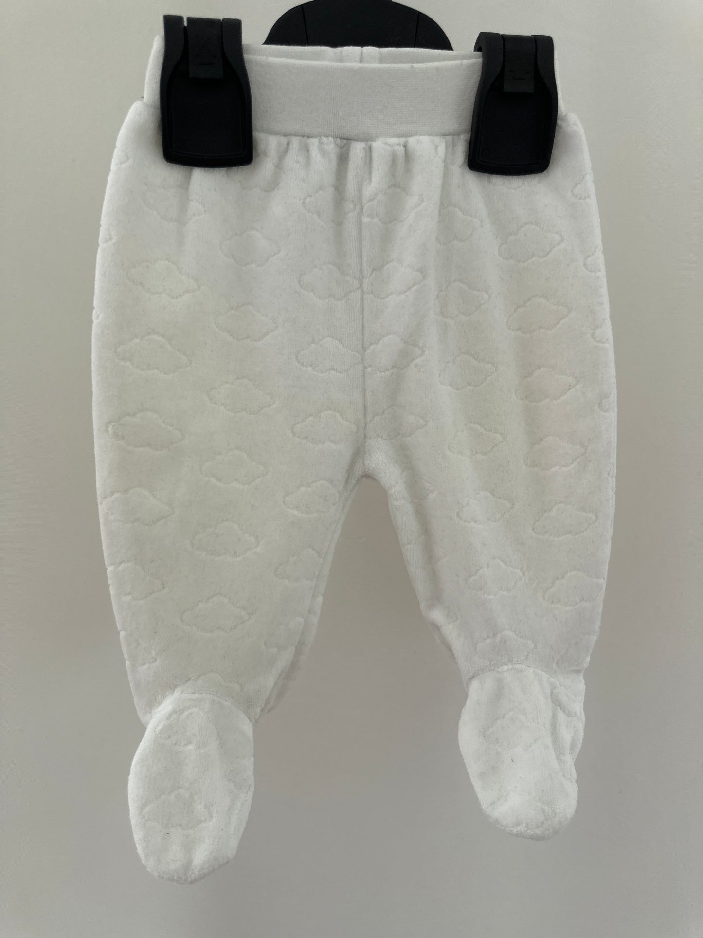 Flauschige Hose mit Füsslingen Gr. 62