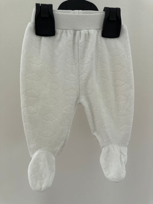 Flauschige Hose mit Füsslingen Gr. 62