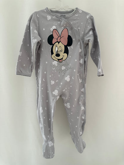 Pyjama Einteiler mit weissen Herzen Gr. 92