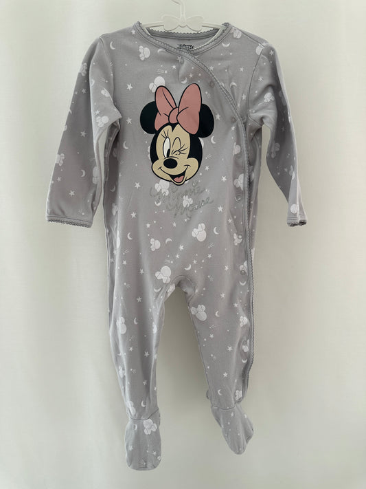 Pyjama Einteiler mit weissen Herzen Gr. 92