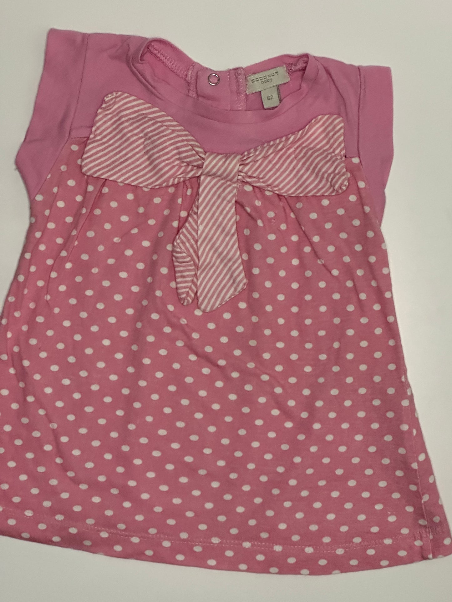 Baby Kleid pink mit Punkten Gr. 62 Coconut Baby
