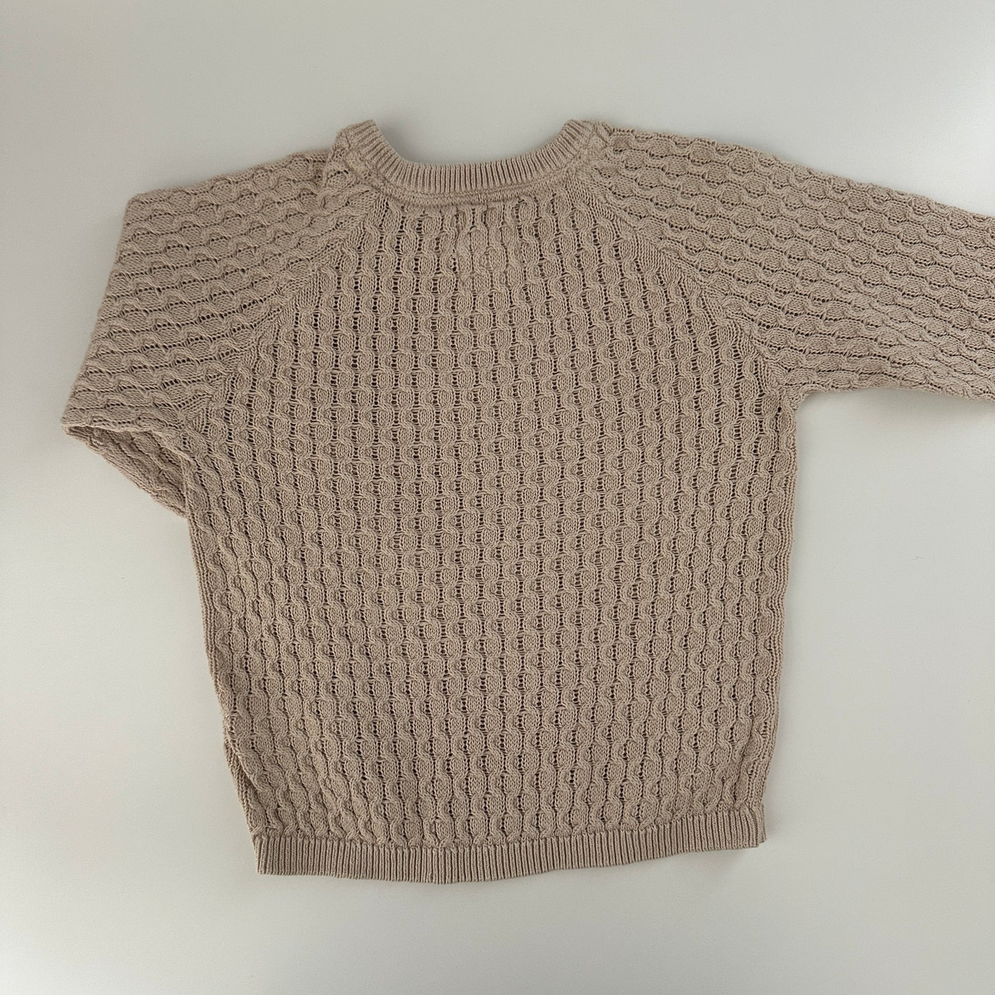 Baby Strickpullover Beige Strukturmuster C&A Gr. 80