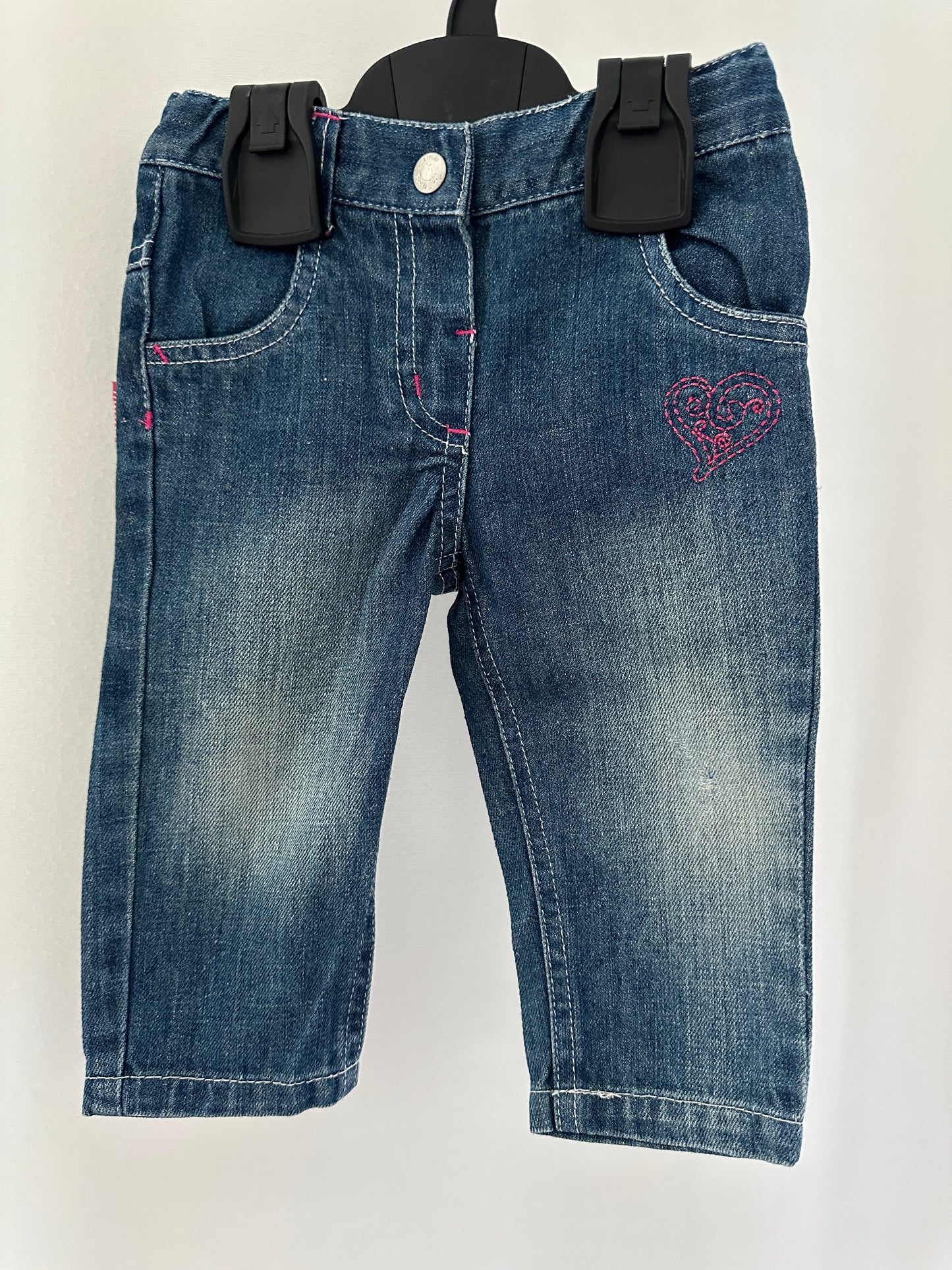 Jeanshose lang mit Herz Gr. 74