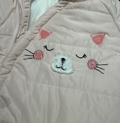 Overall Winter mit Katze