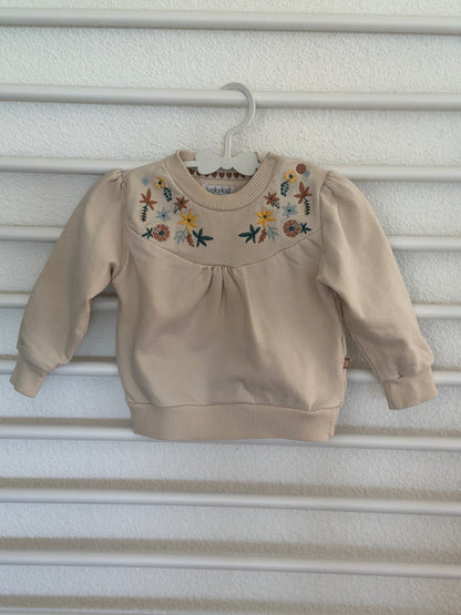 Pullover mit Blumen Gr. 68