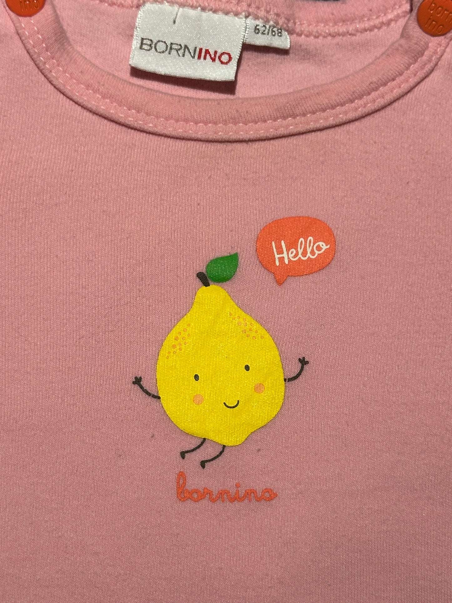 Pullover mit Zitrone Gr. 62/68