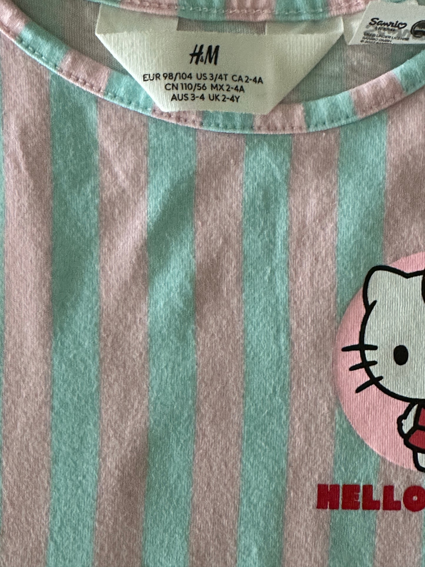 Sommerkleid Hello Kitty Gr. 98/104