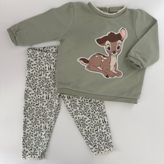 Baby Set Bambi Grün Gr. 80
