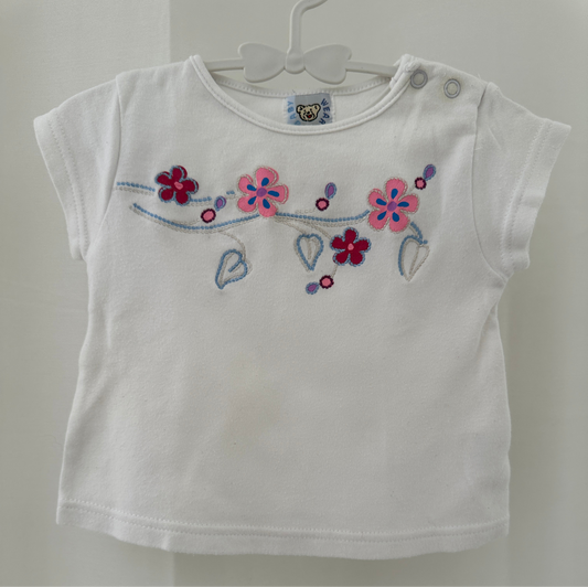 T-Shirt mit Blumen Gr. 68
