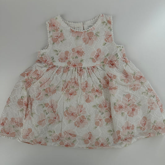 Baby Kleid Blumen Spitze Gr. 68