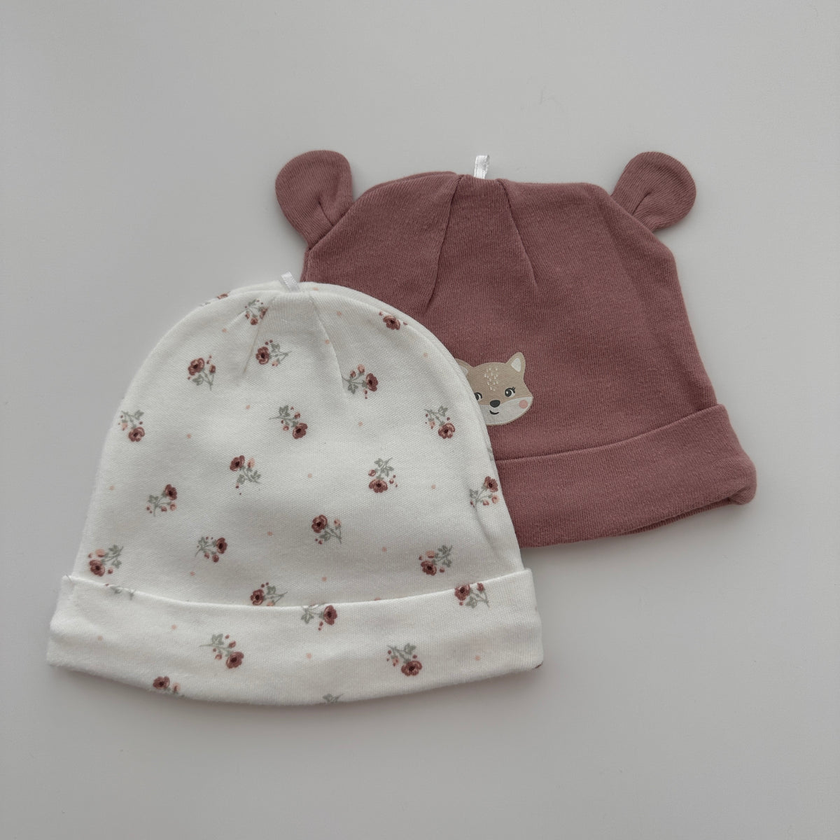 Baby Mützen 2er-Set, 3–6 Monate