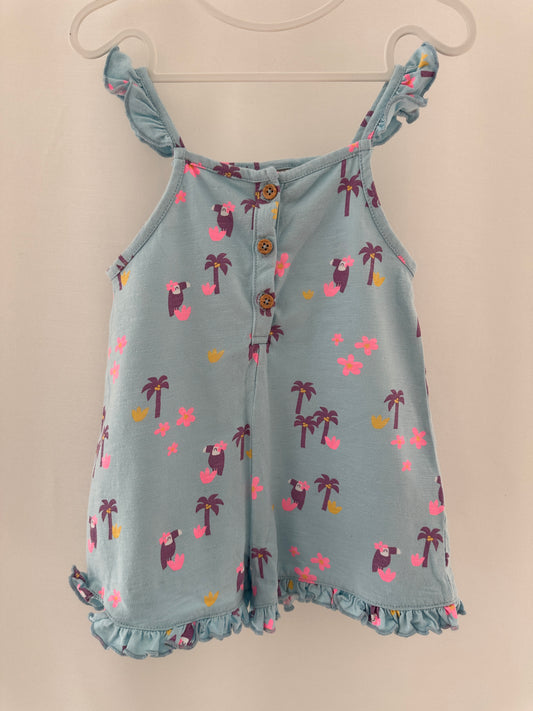 Einteiler mit kurzen Hosen Gr. 74/80