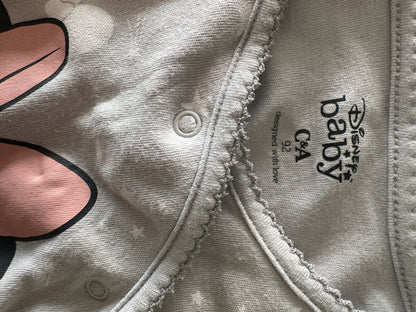 Pyjama Einteiler mit weissen Herzen Gr. 92