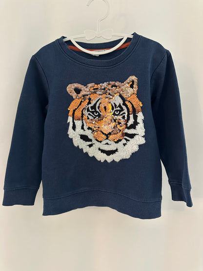 Pullover mit Pailletten Gr. 104