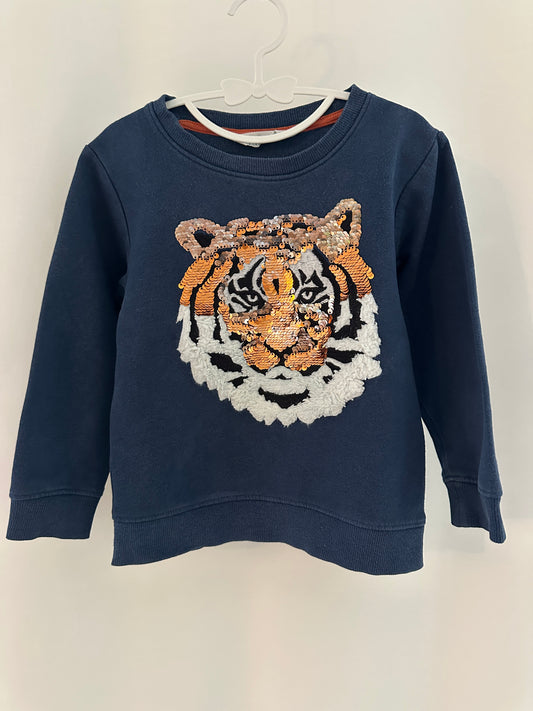 Pullover mit Pailletten Gr. 104