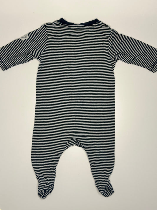Strampler gestreift Gr. 50/56