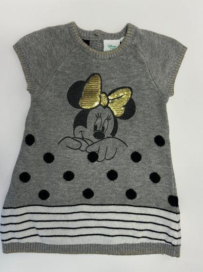 Minnie Mouse Baby Kleid grau Gr. 71 (9M)