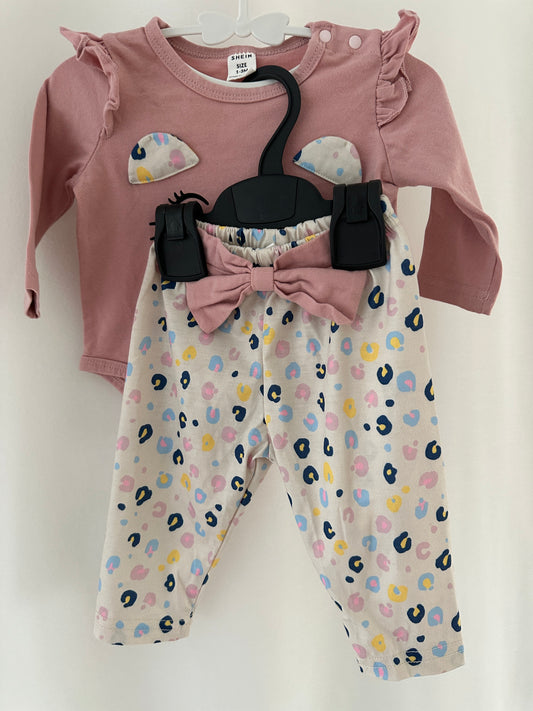 Langarmbody und lange Hose Set Gr. 62/68