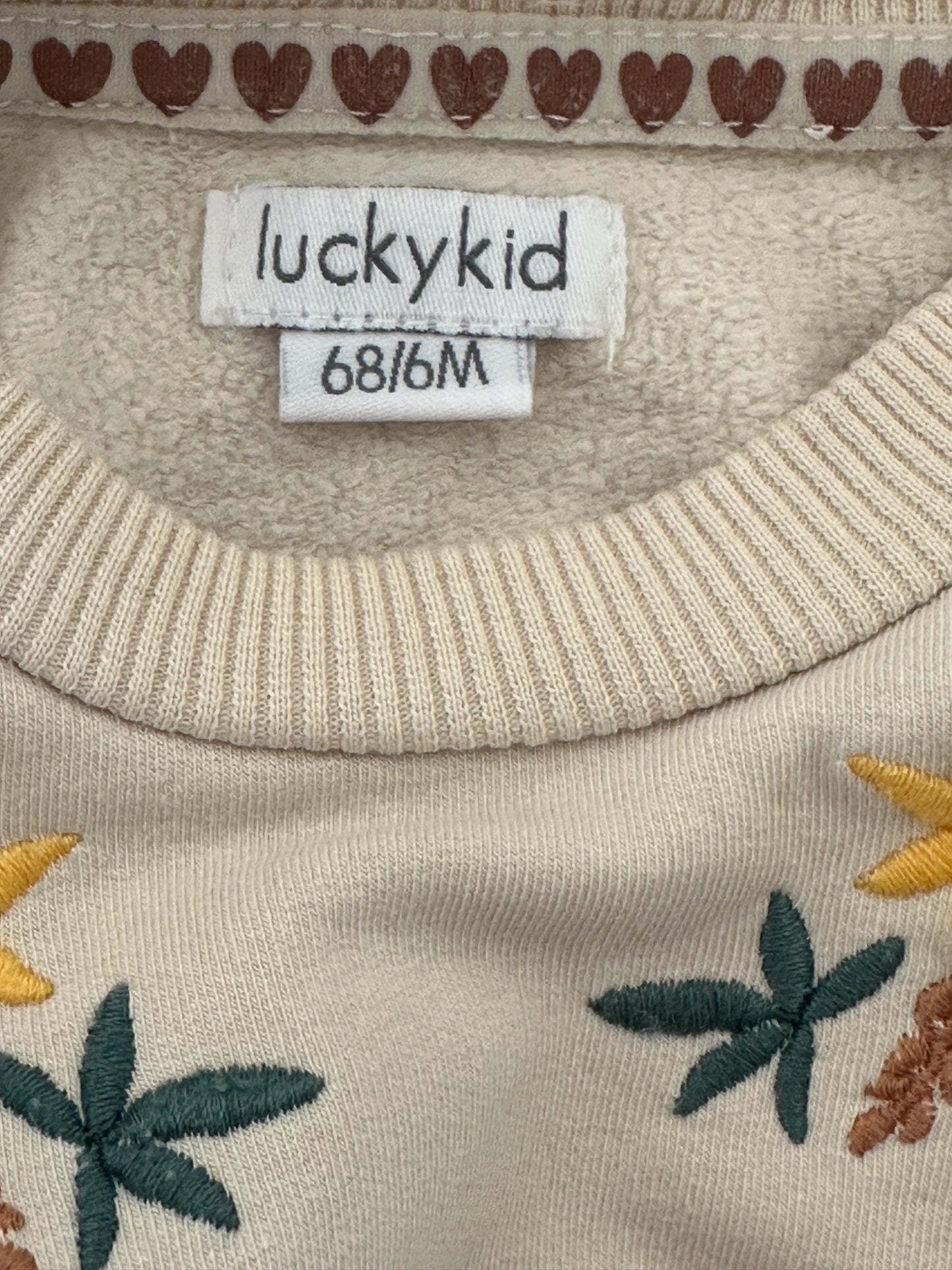 Pullover mit Blumen Gr. 68