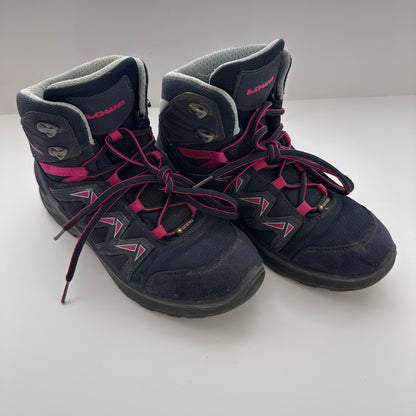 Lowa Innox Pro GTX Mid JR Wanderschuhe Dunkelblau/Pink – Gr. 35