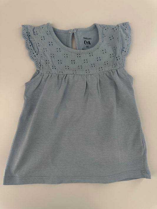 Baby Kleid Hellblau C&A Gr. 80