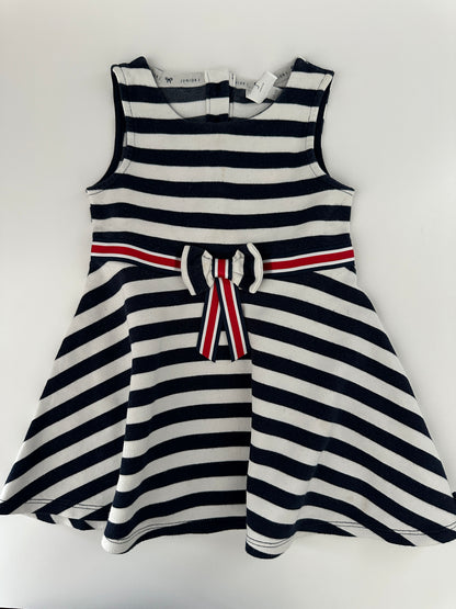 Baby Kleid Streifen Schleife Gr. 86