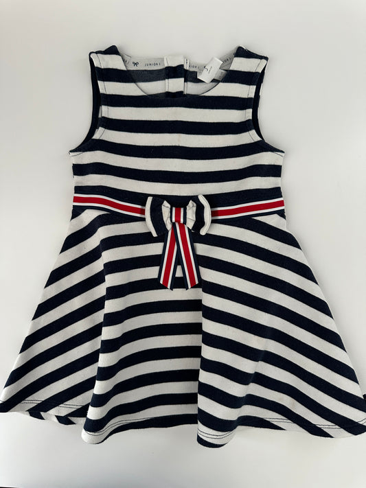 Baby Kleid Streifen Schleife Gr. 86