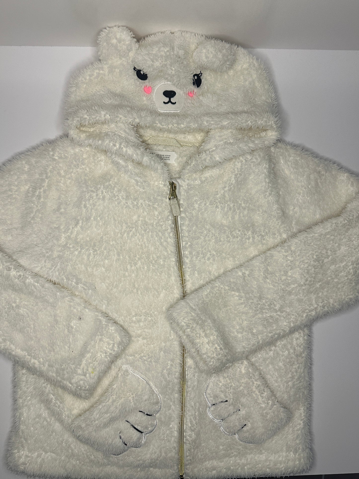 Flauschige Jacke Gr. 134/140