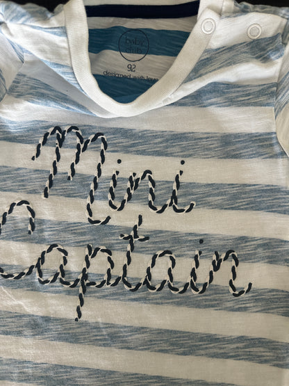T-Shirt Mini Captain Gr. 92