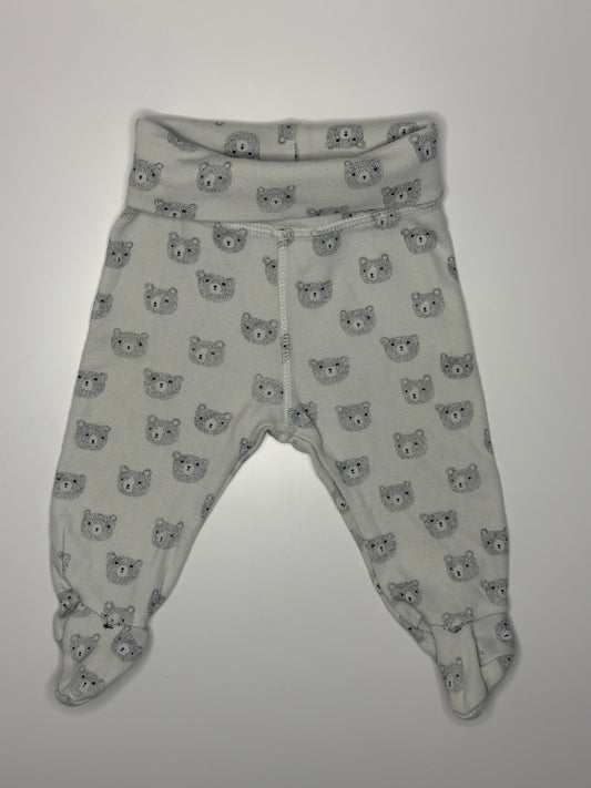 Lange Hose mit Füsslingen Bären Gr. 50