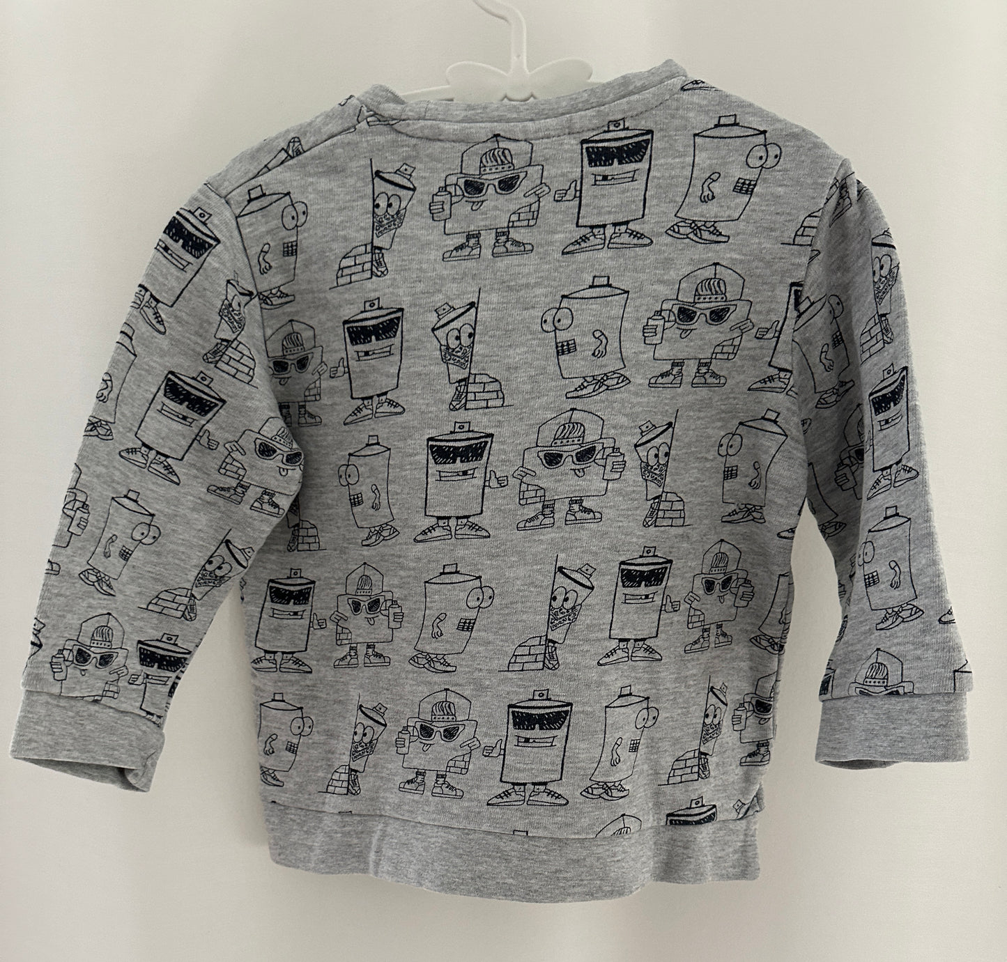 Pullover mit Robotern Gr. 92
