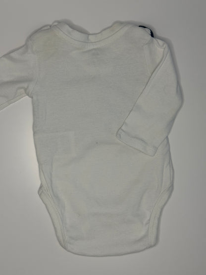 Langarm Body mit Fliege Gr. 56