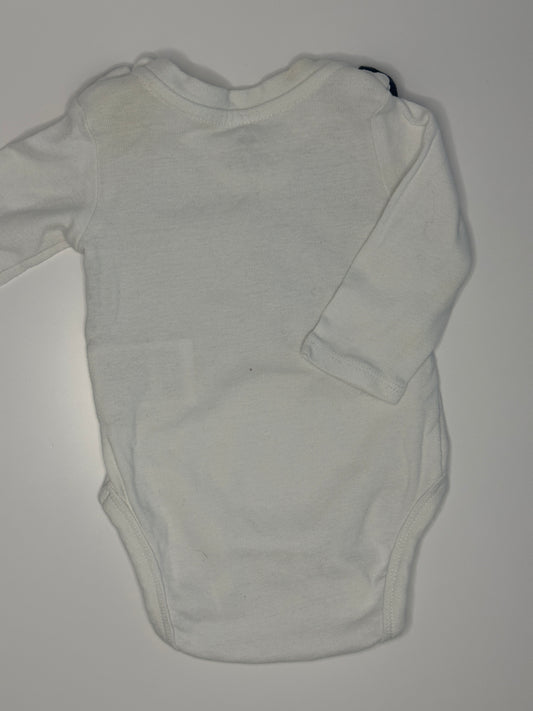 Langarm Body mit Fliege Gr. 56