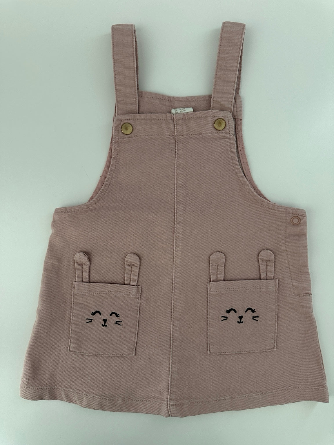 Baby Latzkleid Rosa Häschen H&M Gr. 80