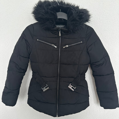 Winterjacke mit schwarzem Fell Gr. 140