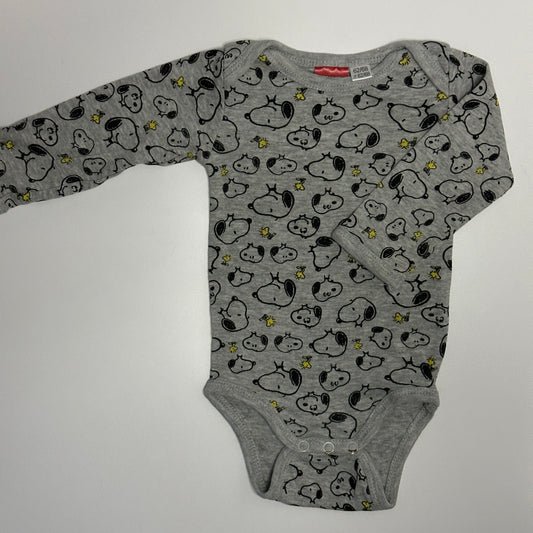 Baby Body Peanuts Snoopy grau Gr. 62/68
